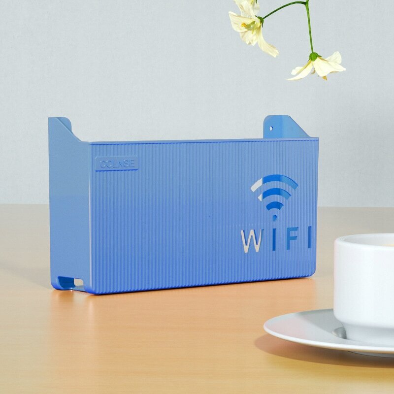 WALL HOLDER for WIFI SWITCH ROUTER Sininen hinta ja tiedot | Hyllyt | hobbyhall.fi