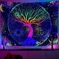 Seinä Koriste UV FLUORESCENT GOBELIN REFLECTOR Rainbow Tree hinta ja tiedot | Taulut | hobbyhall.fi