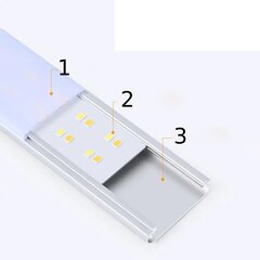 LED-SÄÄDINLAMPPU LIIKKUVUUSANTURILLA USB-LADATTAVA 6500K 6W 40cm hinta ja tiedot | Muut huonekalutarvikkeet | hobbyhall.fi