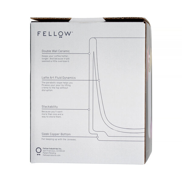 Fellow Monty White Latte Cup - 325ml (11oz) hinta ja tiedot | Lasit, mukit ja kannut | hobbyhall.fi