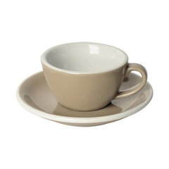 "Loveramics Taupe Egg - 150ml Flat White Cup & Saucer" hinta ja tiedot | Lasit, mukit ja kannut | hobbyhall.fi