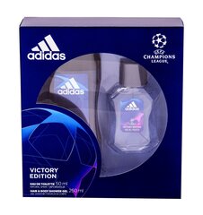 Adidas UEFA Champions League Victory Edition EDT lahjapakkaus miehelle 50 ml hinta ja tiedot | Miesten hajuvedet | hobbyhall.fi