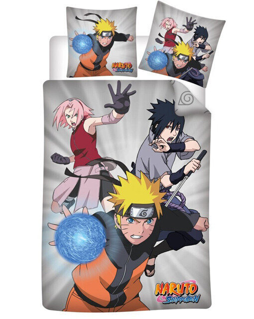 NARUTO SHIPPUDEN - Trio - Pussilakana 140x200cm hinta ja tiedot | Vuodevaatteet lapsille | hobbyhall.fi