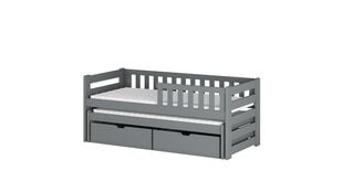 Lastensänky Bolko FURNLUX CLASSIC, 98x188x78 cm, harmaa hinta ja tiedot | Lastensängyt | hobbyhall.fi