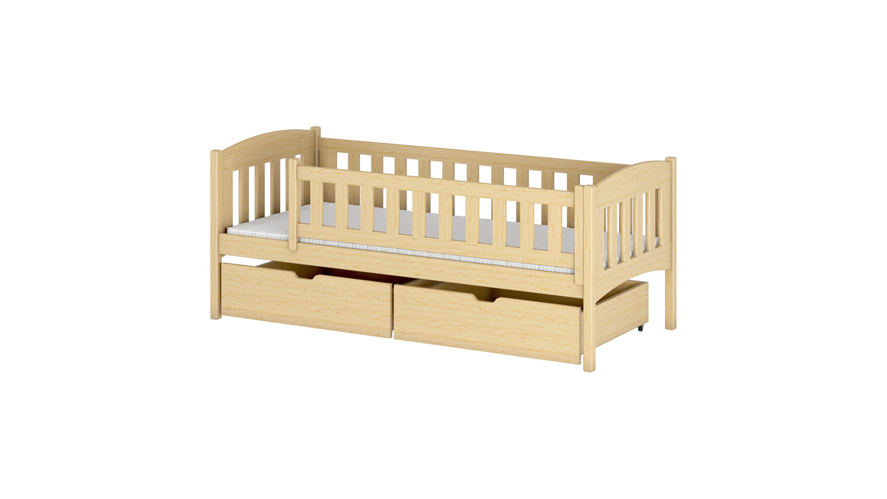 Lastensänky Gucio FURNLUX CLASSIC, 98x198x75 cm, beige hinta ja tiedot | Lastensängyt | hobbyhall.fi