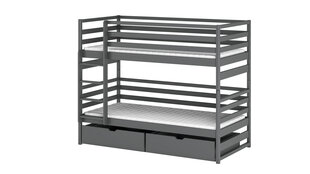 Kerrossänky Loft FURNLUX CLASSIC, 98x188x161 cm, grafiitti hinta ja tiedot | Sängyt | hobbyhall.fi