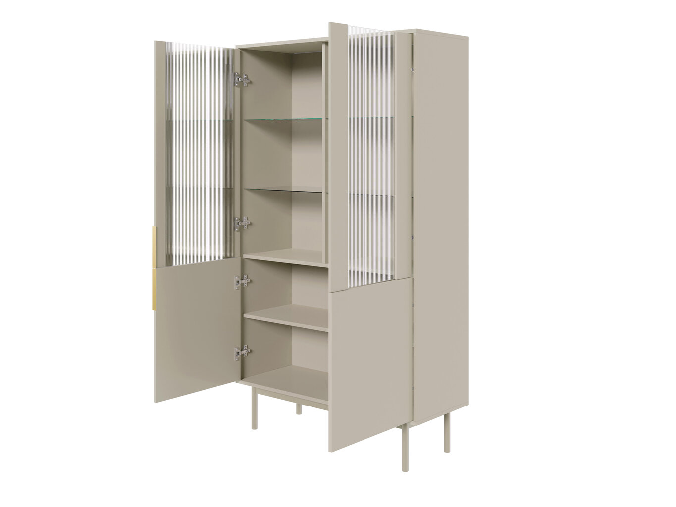 Vitriini Viva FURNLUX CLASSIC, 104x39x179 cm, beige hinta ja tiedot | Vitriinit | hobbyhall.fi