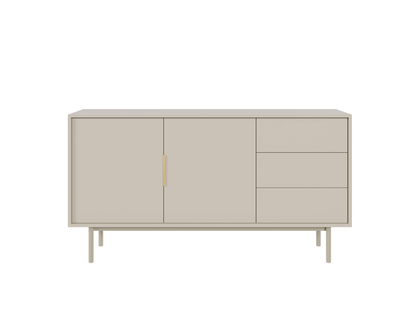 Senkki Viva FURNLUX CLASSIC, 154x39x82 cm, beige hinta ja tiedot | Olohuoneen kaapit ja lipastot | hobbyhall.fi