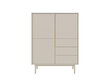 Senkki Viva FURNLUX CLASSIC, 104x39x140 cm, beige hinta ja tiedot | Olohuoneen kaapit ja lipastot | hobbyhall.fi