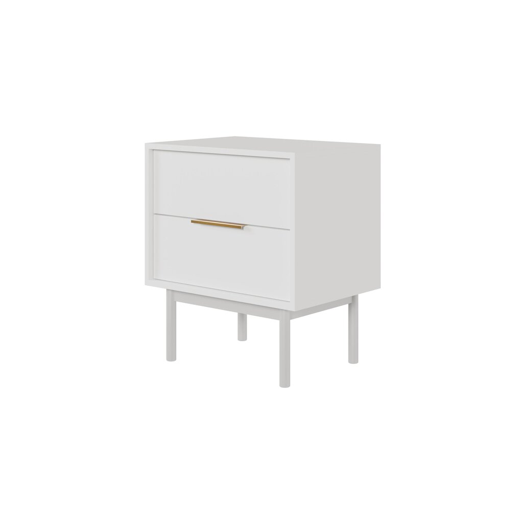 Yöpöytä Viva FURNLUX CLASSIC, 54x39x63 cm, valkoinen hinta ja tiedot | Yöpöydät | hobbyhall.fi