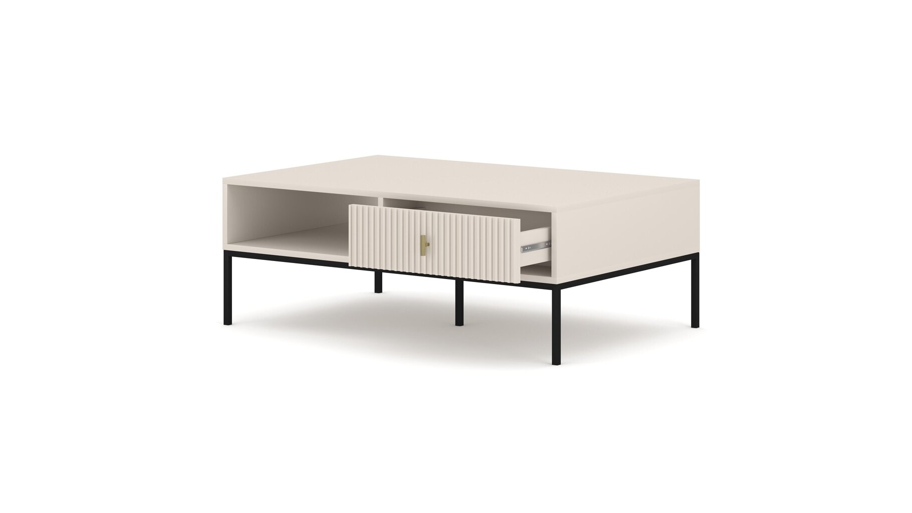 Sohvapöytä Maggiore FURNLUX CLASSIC, 104x68x40 cm, beige hinta ja tiedot | Sohvapöydät | hobbyhall.fi