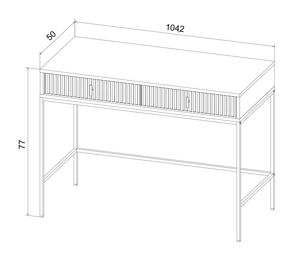 Konsolipöytä Maggiore FURNLUX CLASSIC, 104x50x77 cm, beige hinta ja tiedot | Sivupöydät | hobbyhall.fi