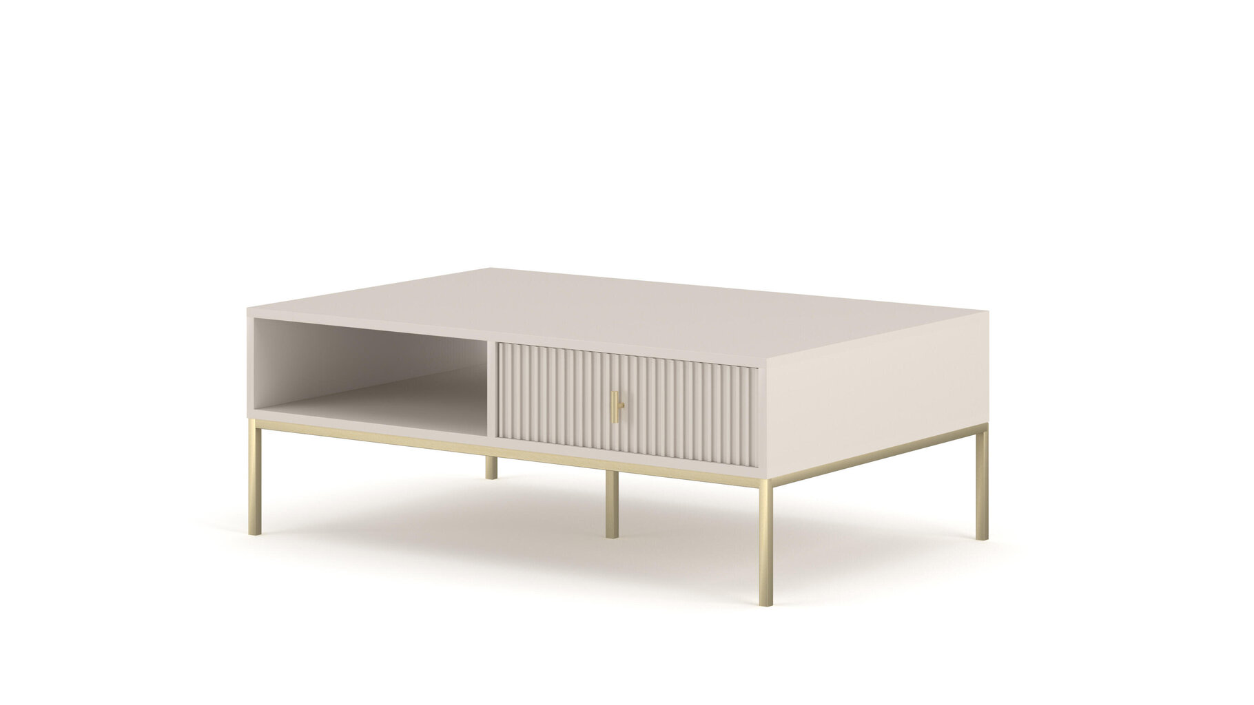 Sohvapöytä Maggiore FURNLUX CLASSIC, 104x68x40 cm, beige hinta ja tiedot | Sohvapöydät | hobbyhall.fi