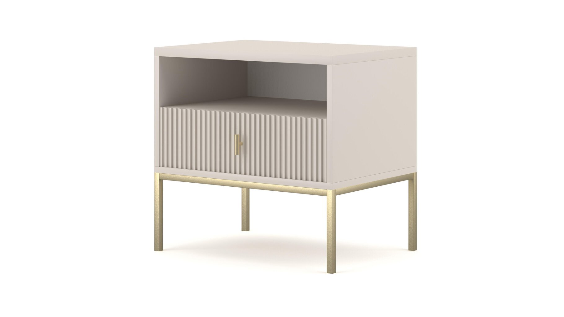 Yöpöytä Maggiore FURNLUX CLASSIC, 54x39x52 cm, beige hinta ja tiedot | Yöpöydät | hobbyhall.fi