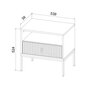 Yöpöytä Maggiore FURNLUX CLASSIC, 54x39x52 cm, beige hinta ja tiedot | Yöpöydät | hobbyhall.fi