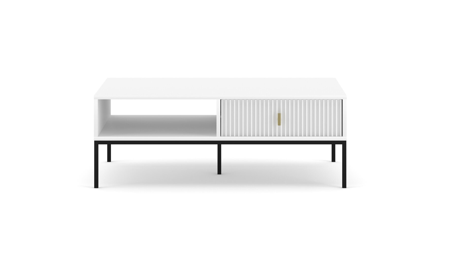 Sohvapöytä Maggiore FURNLUX CLASSIC, 104x68x40 cm, valkoinen hinta ja tiedot | Sohvapöydät | hobbyhall.fi