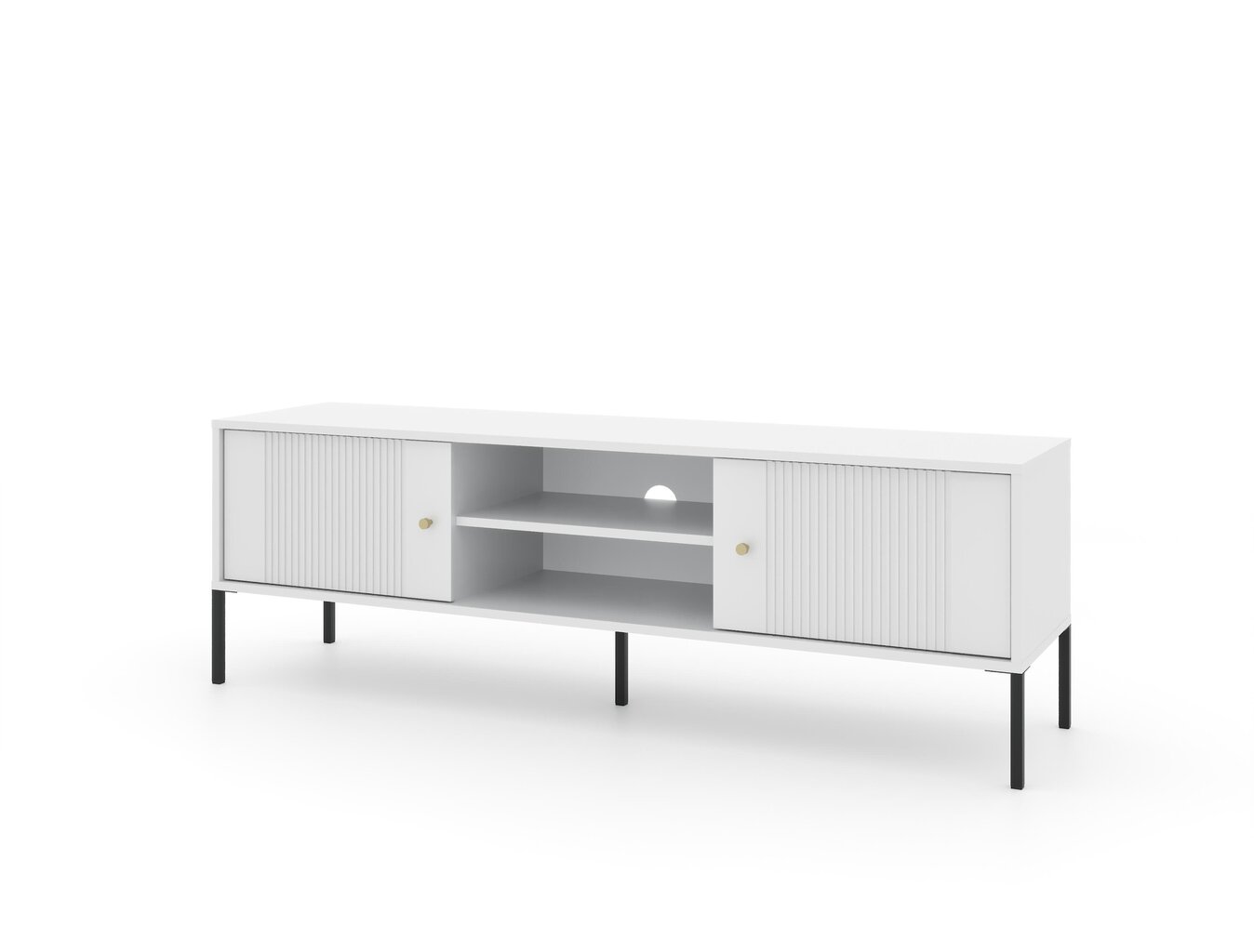 Tv-taso Iseo FURNLUX CLASSIC, 154x50x50 cm, valkoinen hinta ja tiedot | TV-tasot | hobbyhall.fi