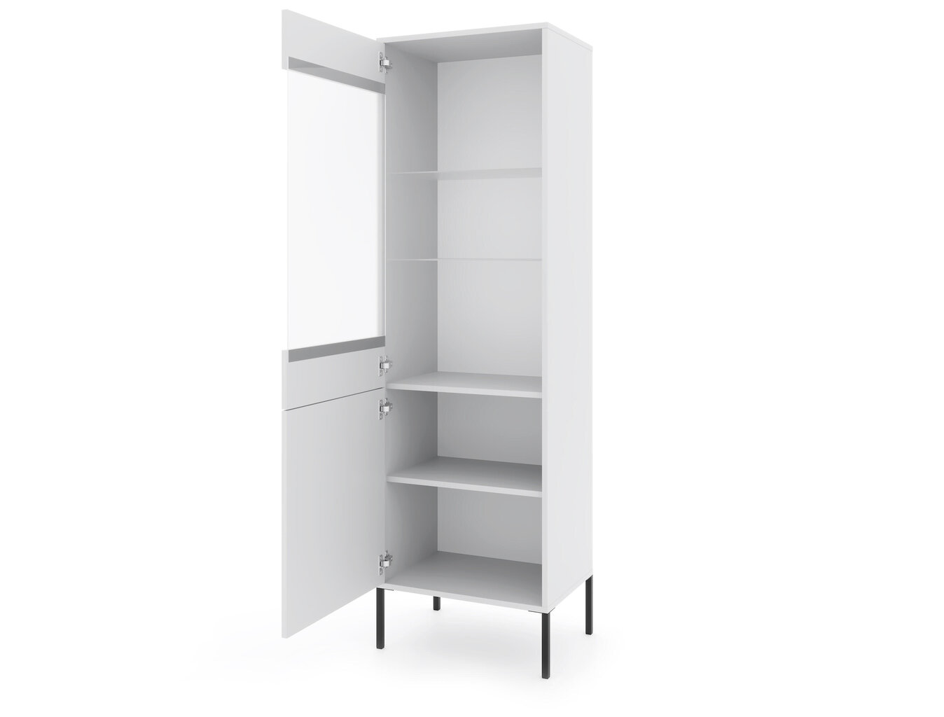 Vitriini Iseo FURNLUX CLASSIC, 54x39x180 cm, valkoinen hinta ja tiedot | Vitriinit | hobbyhall.fi