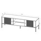 Tv-taso Iseo FURNLUX CLASSIC, 154x50x50 cm, valkoinen hinta ja tiedot | TV-tasot | hobbyhall.fi