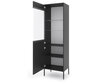 Vitriini Iseo FURNLUX CLASSIC, 54x39x180 cm, musta hinta ja tiedot | Vitriinit | hobbyhall.fi