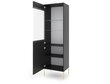 Vitriini Iseo FURNLUX CLASSIC, 54x39x180 cm, musta hinta ja tiedot | Vitriinit | hobbyhall.fi