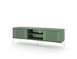 Tv-taso Iseo FURNLUX CLASSIC, 154x50x50 cm, vihreä hinta ja tiedot | TV-tasot | hobbyhall.fi