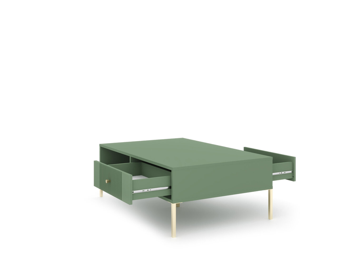 Sohvapöytä Iseo FURNLUX CLASSIC, 104x68x40 cm, vihreä hinta ja tiedot | Sohvapöydät | hobbyhall.fi