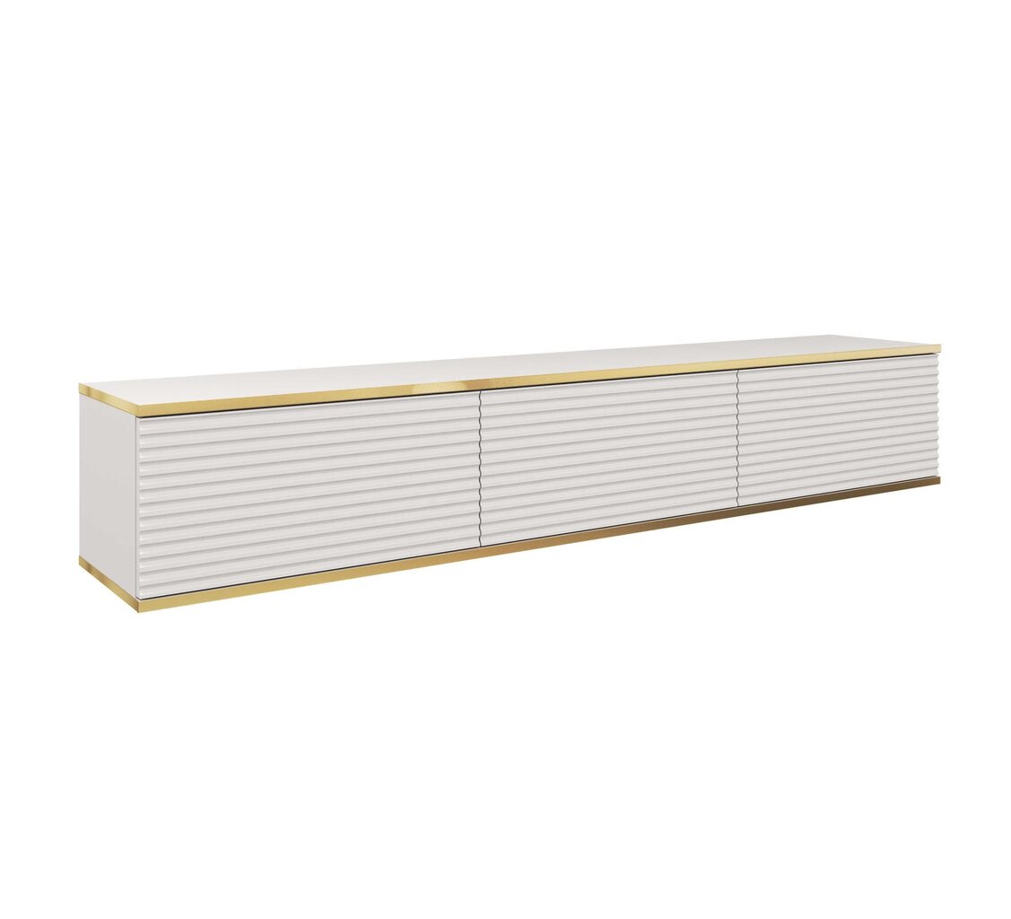 Tv-taso Oro Mdf FURNLUX CLASSIC, 175x32x30 cm, valkoinen hinta ja tiedot | TV-tasot | hobbyhall.fi