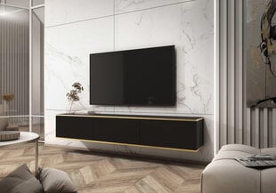 Tv-taso Oro FURNLUX CLASSIC, 175x32x30 cm, musta hinta ja tiedot | TV-tasot | hobbyhall.fi