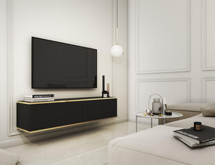 Tv-taso Oro Mdf FURNLUX CLASSIC, 135x32x30 cm, harmaa hinta ja tiedot | TV-tasot | hobbyhall.fi