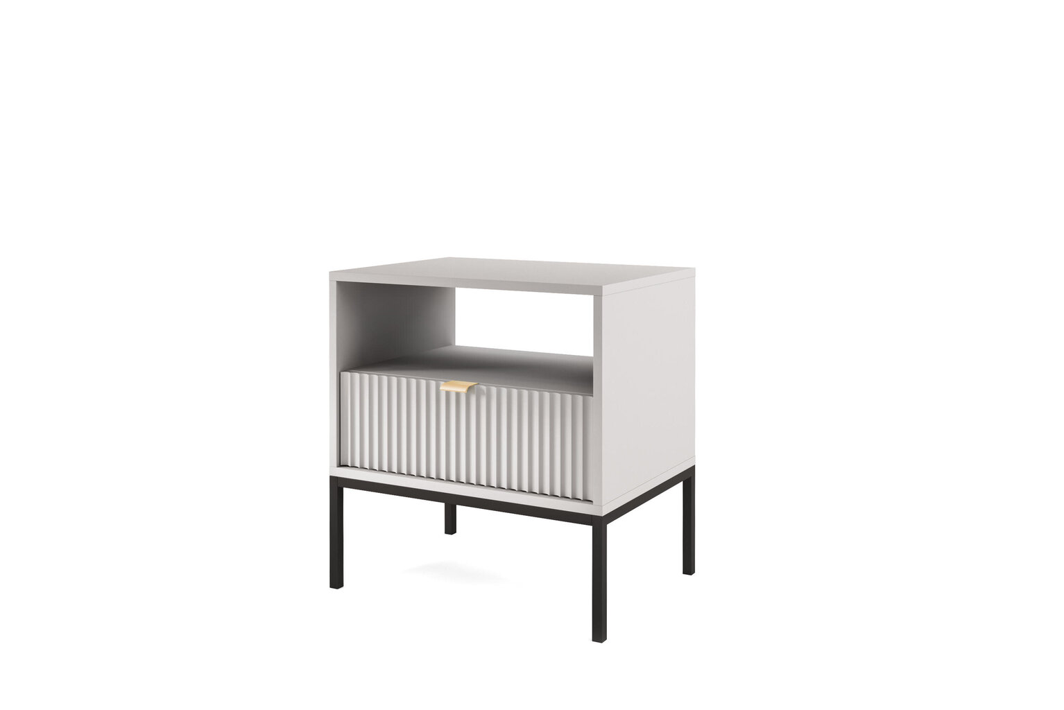 Yöpöytä Avon FURNLUX CLASSIC, 54x39x56 cm, harmaa hinta ja tiedot | Yöpöydät | hobbyhall.fi
