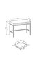 Konsolipöytä Avon FURNLUX CLASSIC, 104x50x77 cm, harmaa hinta ja tiedot | Sivupöydät | hobbyhall.fi