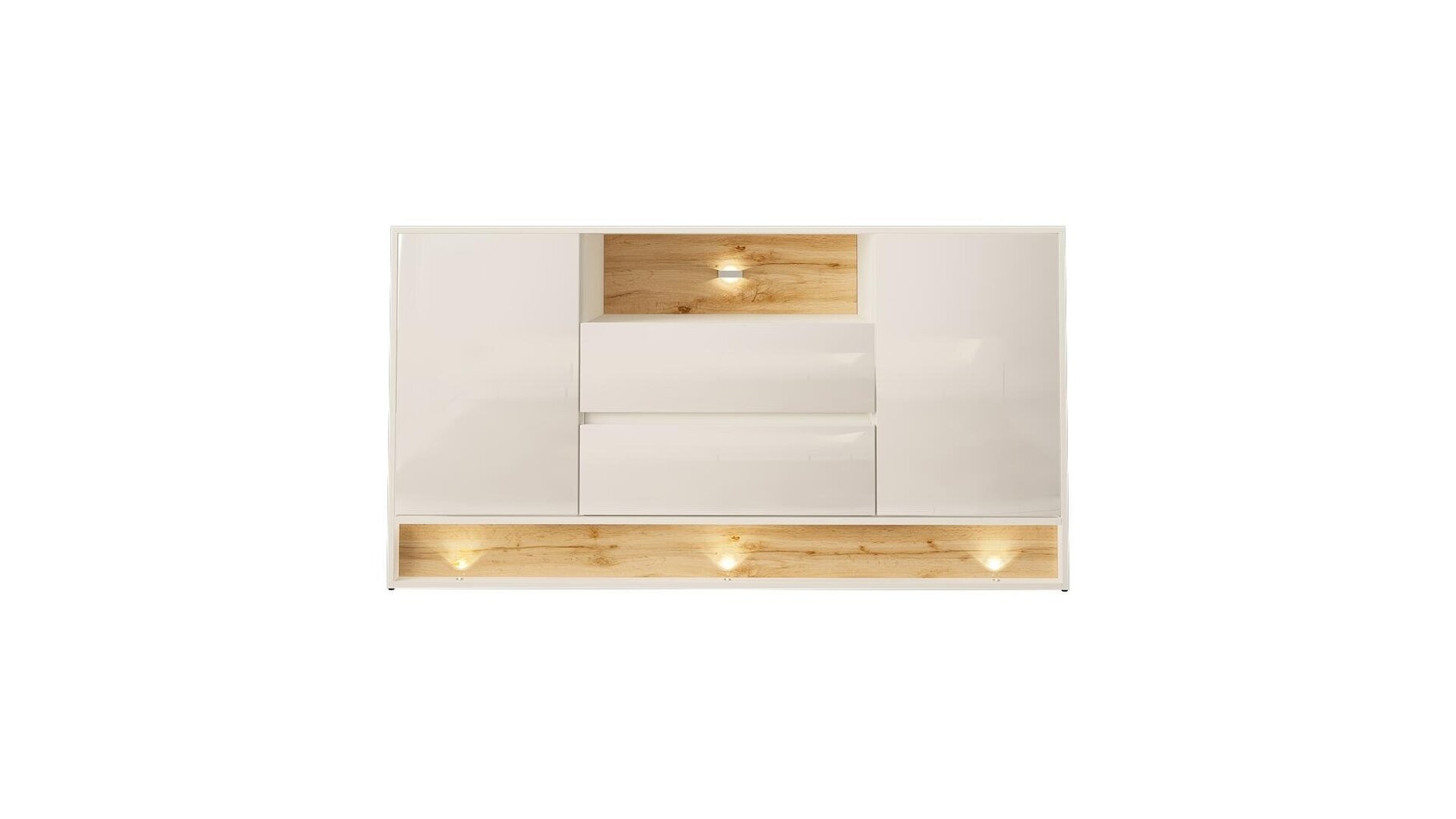 Senkki Vision FURNLUX CLASSIC, 160x40x85 cm, valkoinen hinta ja tiedot | Olohuoneen kaapit ja lipastot | hobbyhall.fi