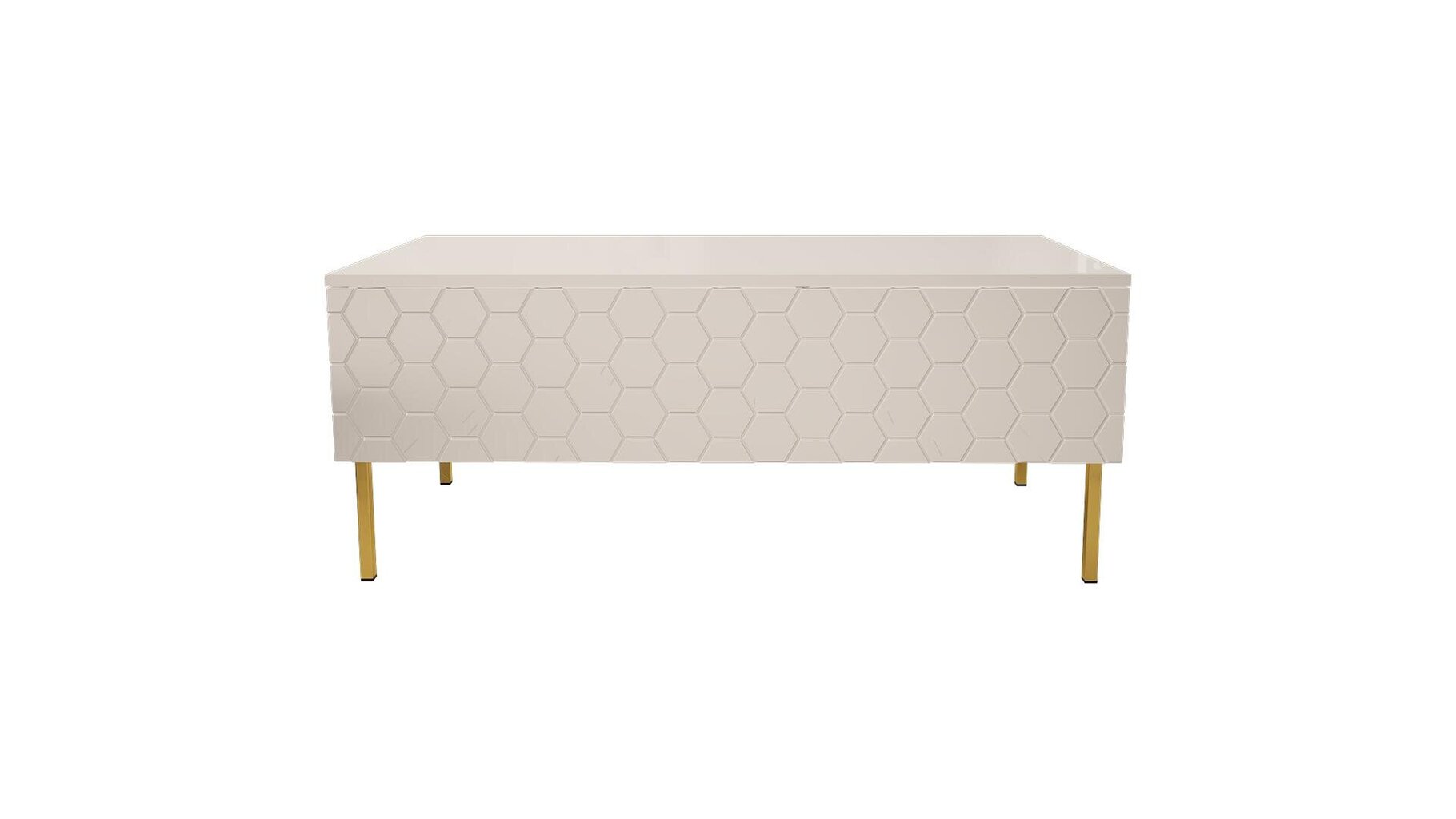 Sohvapöytä Hexa FURNLUX CLASSIC, 120x55x49 cm, valkoinen hinta ja tiedot | Sohvapöydät | hobbyhall.fi