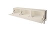 Tv-taso Hexa FURNLUX CLASSIC, 190x37x52 cm, valkoinen hinta ja tiedot | TV-tasot | hobbyhall.fi