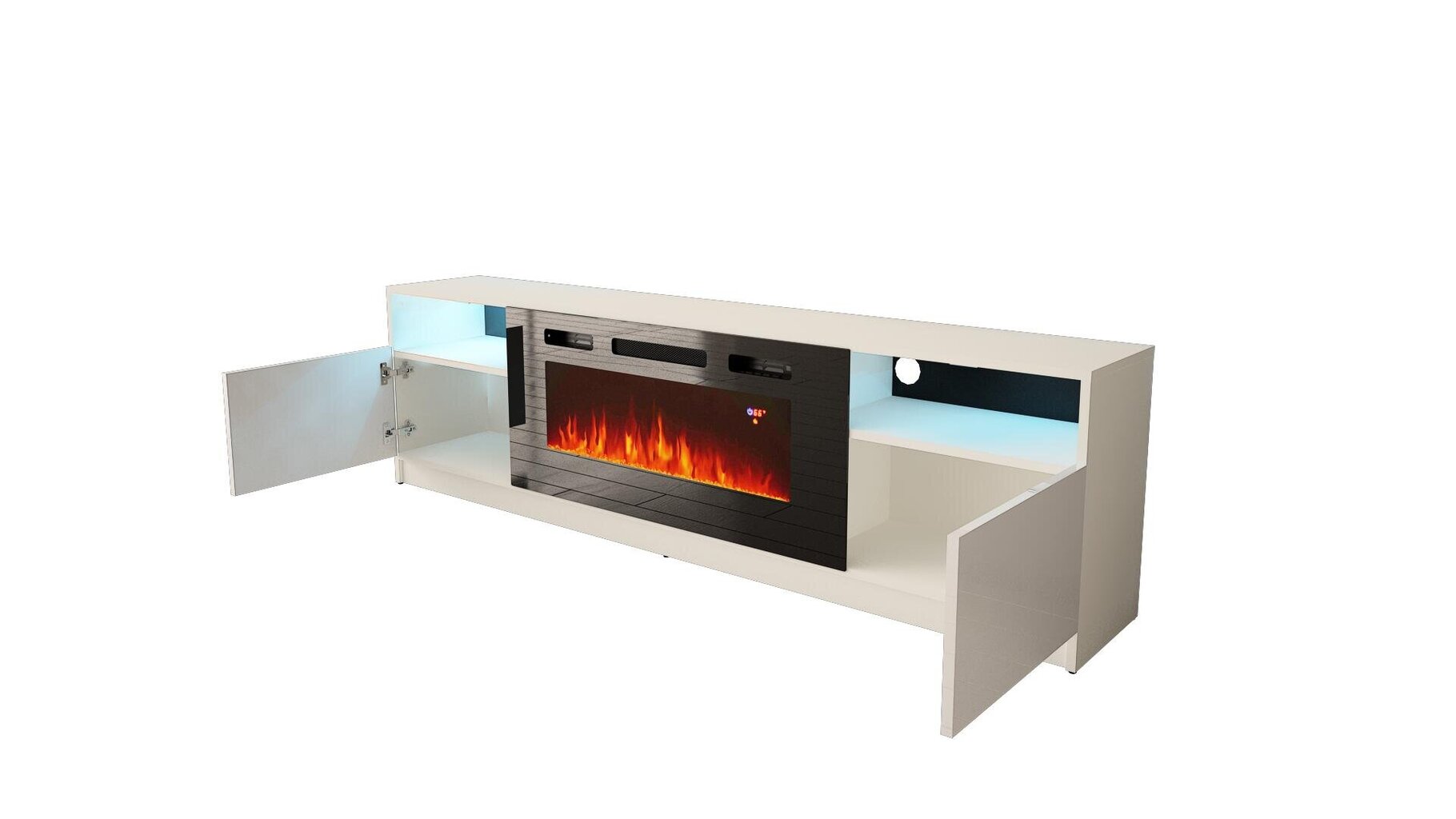 Tv-taso York FURNLUX CLASSIC, 200x35x57 cm, valkoinen hinta ja tiedot | TV-tasot | hobbyhall.fi