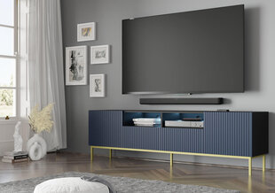 Tv-taso Ravenna Bck FURNLUX CLASSIC, 200x42x58 cm, musta hinta ja tiedot | TV-tasot | hobbyhall.fi