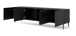 Tv-taso Ravenna C FURNLUX CLASSIC, 200x42x56 cm, musta hinta ja tiedot | TV-tasot | hobbyhall.fi