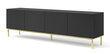 Tv-taso Ravenna C FURNLUX CLASSIC, 200x42x58 cm, musta hinta ja tiedot | TV-tasot | hobbyhall.fi