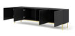 Tv-taso Ravenna C FURNLUX CLASSIC, 200x42x58 cm, musta hinta ja tiedot | TV-tasot | hobbyhall.fi