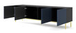 Tv-taso Ravenna F FURNLUX CLASSIC, 200x42x58 cm, musta hinta ja tiedot | TV-tasot | hobbyhall.fi