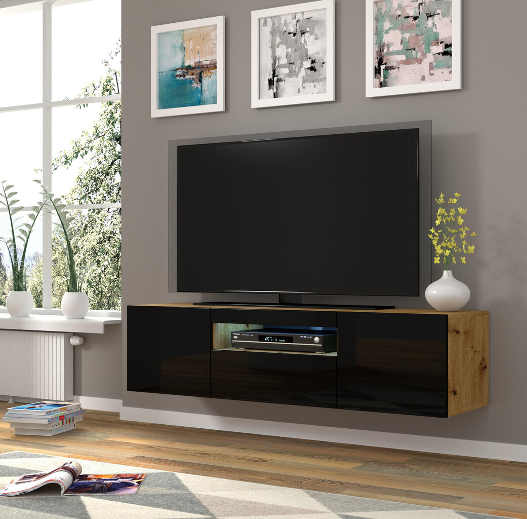 Tv-taso Aura FURNLUX CLASSIC, 150x37x42 cm, beige hinta ja tiedot | TV-tasot | hobbyhall.fi