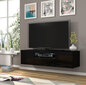 Tv-taso Aura FURNLUX CLASSIC, 150x37x42 cm, musta hinta ja tiedot | TV-tasot | hobbyhall.fi