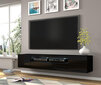 Tv-taso Aura FURNLUX CLASSIC, 200x37x42 cm, musta hinta ja tiedot | TV-tasot | hobbyhall.fi