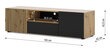 Tv-taso Auris FURNLUX CLASSIC, 150x42x42 cm, beige hinta ja tiedot | TV-tasot | hobbyhall.fi