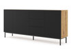 Senkki Ravenna B FURNLUX CLASSIC, 200x42x89 cm, beige hinta ja tiedot | Olohuoneen kaapit ja lipastot | hobbyhall.fi