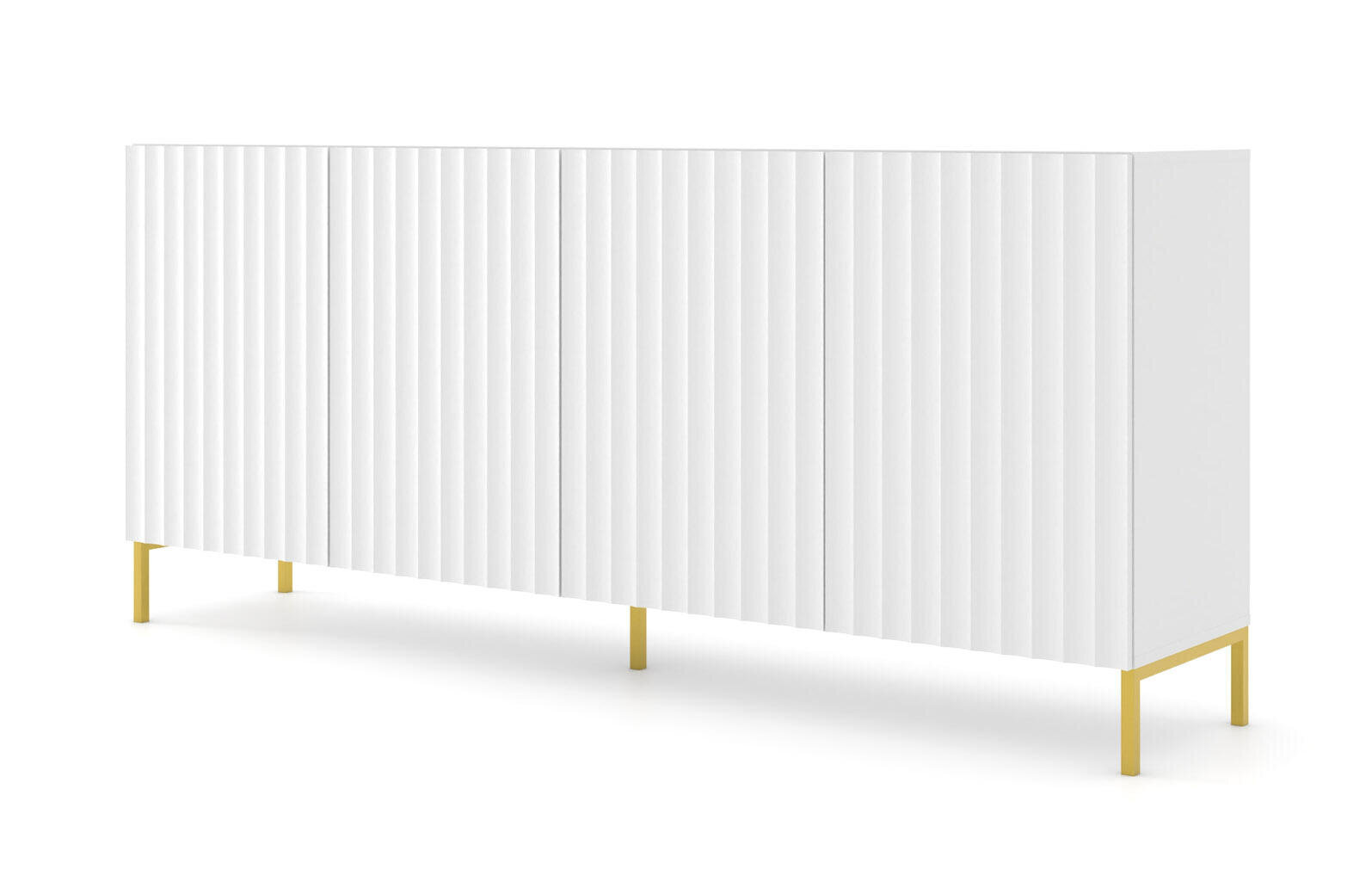 Senkki Wave FURNLUX CLASSIC, 200x42x87 cm, valkoinen hinta ja tiedot | Olohuoneen kaapit ja lipastot | hobbyhall.fi