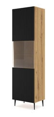 Vitriini Ravenna B FURNLUX CLASSIC, 60x42x215 cm, beige hinta ja tiedot | Vitriinit | hobbyhall.fi