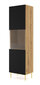 Vitriini Ravenna B FURNLUX CLASSIC, 60x42x217 cm, beige hinta ja tiedot | Vitriinit | hobbyhall.fi