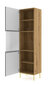 Vitriini Ravenna B FURNLUX CLASSIC, 60x42x217 cm, beige hinta ja tiedot | Vitriinit | hobbyhall.fi